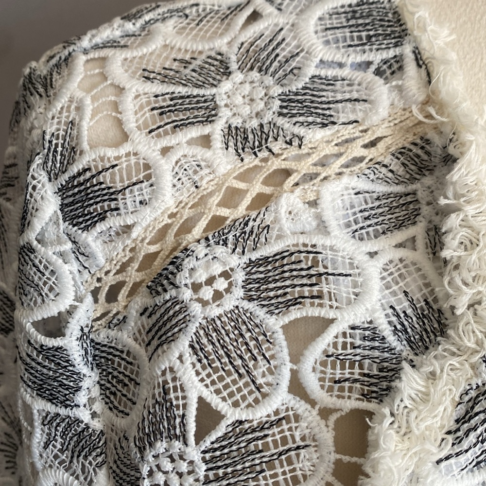 Adore White Floral Lace Women's Blazer - Picture 6 of 10